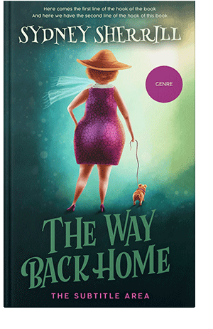 Pre Made Book Cover Soft Amber