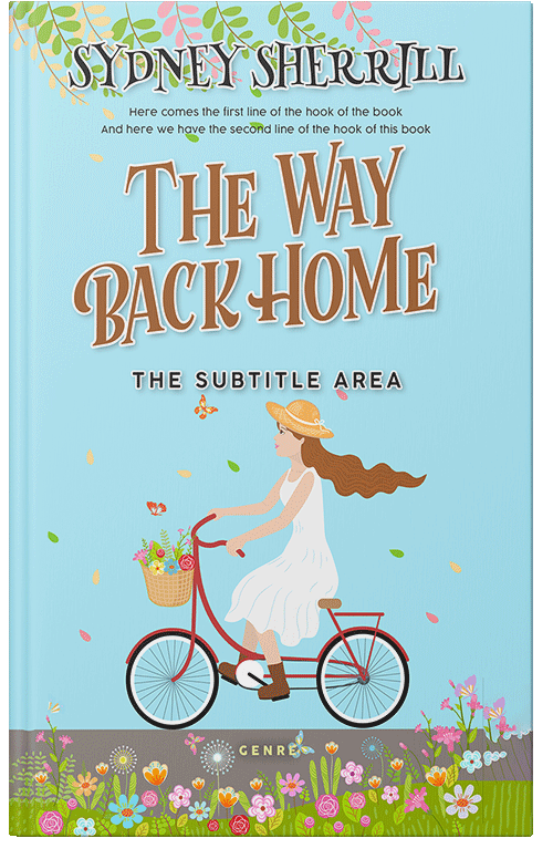 Front view of Premade Teen & Young Adult Book Cover - Powder Blue