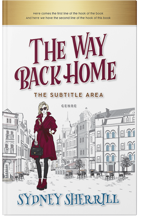 Front view of Moon Mist #8176 - Premade Travel Book Cover