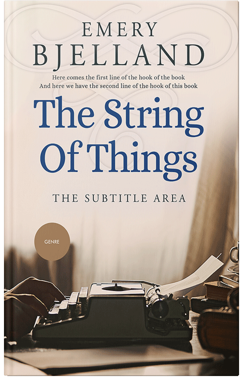 Front view of Premade Abstract Book Cover - Cape Cod