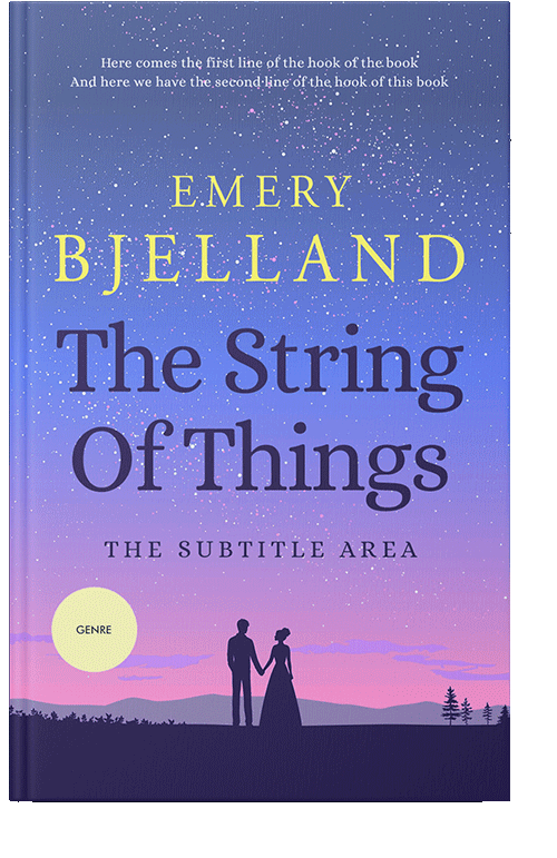 Front view of Blue Marguerite #8192 - Premade Romance Book Cover | BookCoverZone