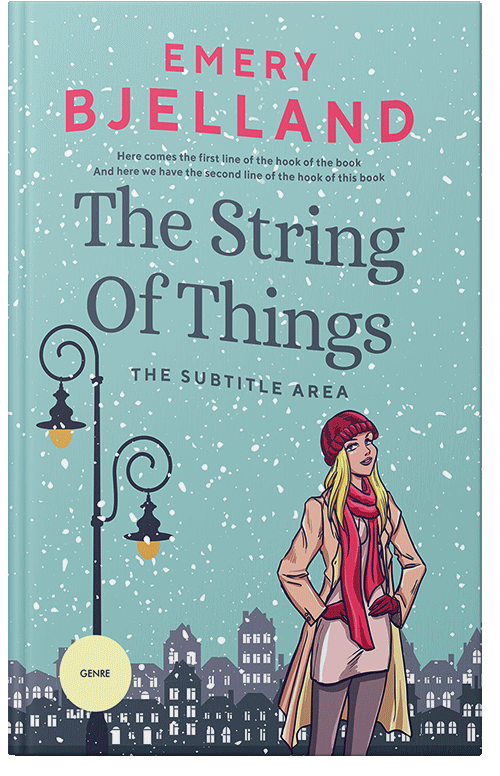 Front view of Premade Romance Book Cover - Shadow Green