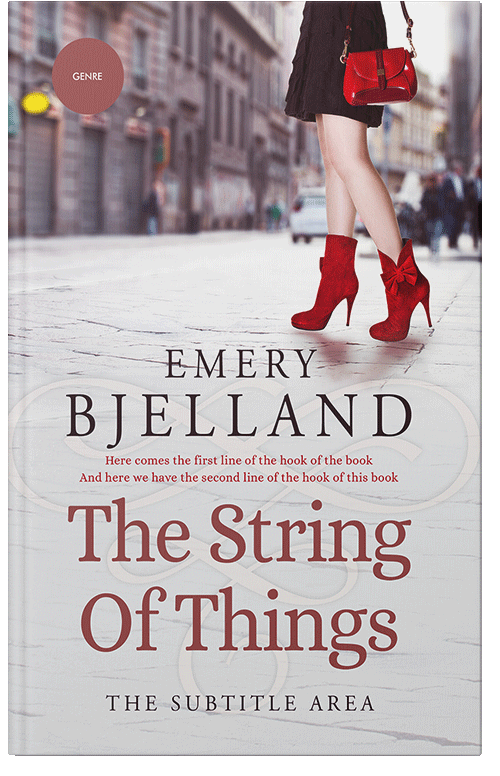 Front view of Bon Jour #8195 - Premade Business Book Cover