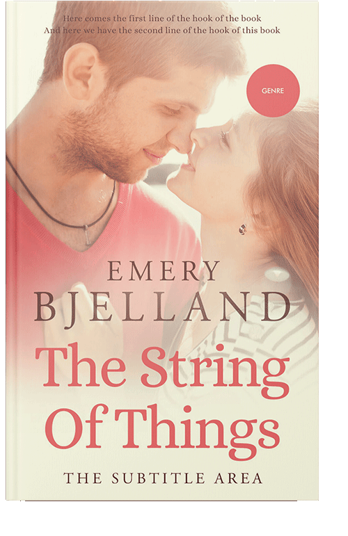 Front view of Albescent White #8199 - Premade Romance Book Cover