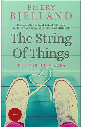 Pre Made Book Cover Vista Blue