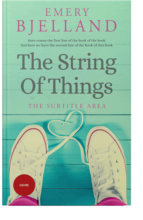 Front view of Vista Blue #8204 - Premade Romance Book Cover