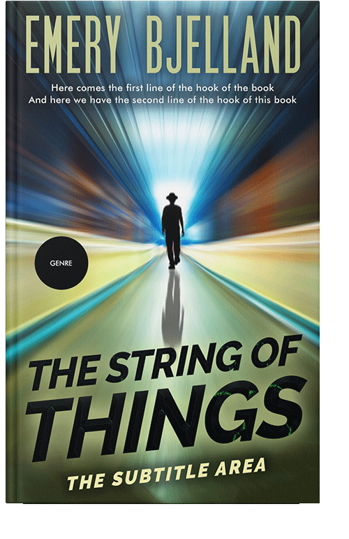 Front view of Sprout #8209 - Premade Action & Adventure Book Cover