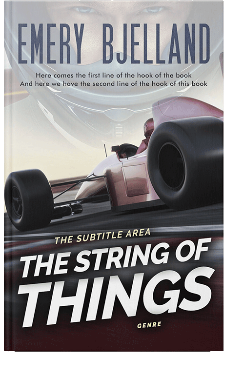 Front view of Quill Gray #8211 - Premade Action & Adventure Book Cover