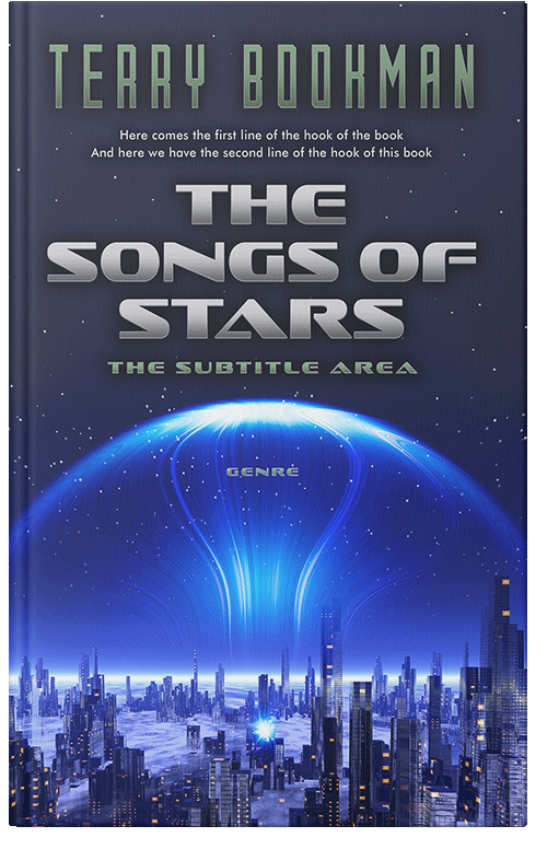 Front view of Ebony Clay #8243 - Premade Apocalyptica Book Cover