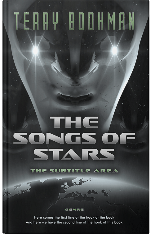 Front view of Shark #8246 - Premade Science Fiction Book Cover