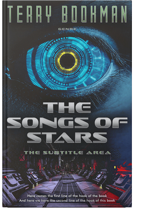 Front view of Charade #8248 - Premade Science Fiction Book Cover