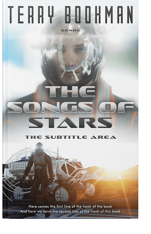 Front view of Celeste #8249 - Premade Science Fiction Book Cover