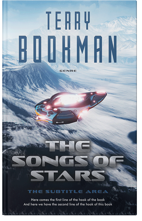 Front view of Cloud Burst #8253 - Premade Science Fiction Book Cover