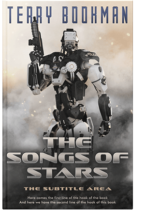 Pre Made Book Cover Swirl