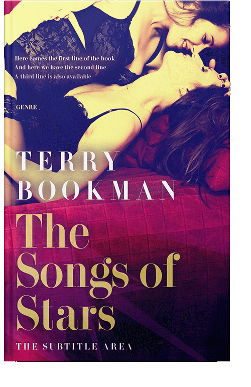 Front view of Gold Sand #8273 - Premade Romance Book Cover