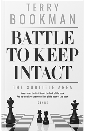 Pre Made Book Cover Silver