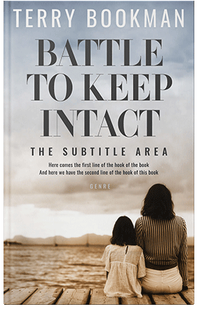 Pre Made Book Cover Swirl