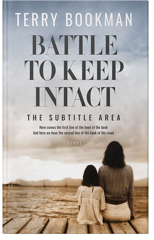 Front view of Premade Family & Parenting Book Cover - Swirl