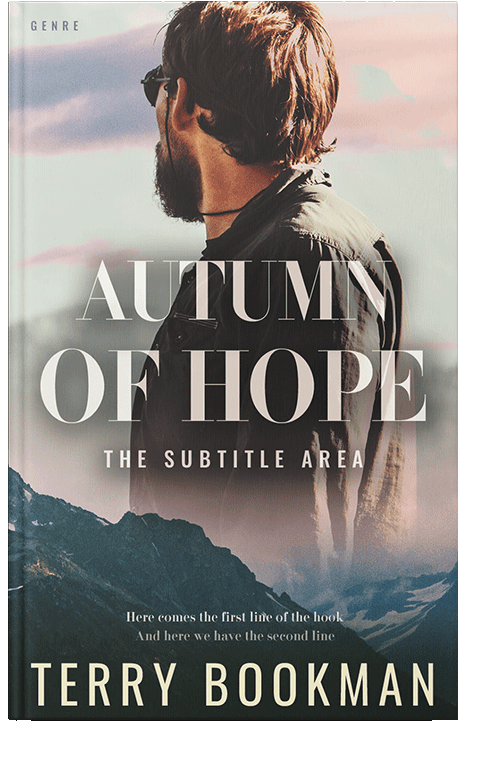 Front view of Outer Space #8319 - Premade Literary Fiction Book Cover