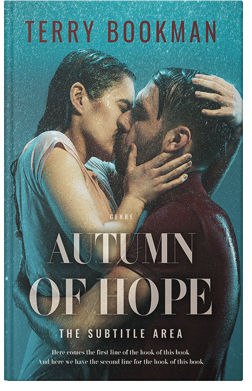 Front view of Tuatara #8322 - Premade Romance Book Cover