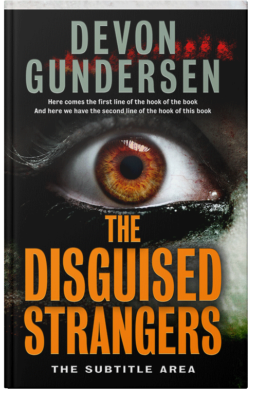 Front view of Premade Mystery & Thriller & Suspense Book Cover - Raw Sienna
