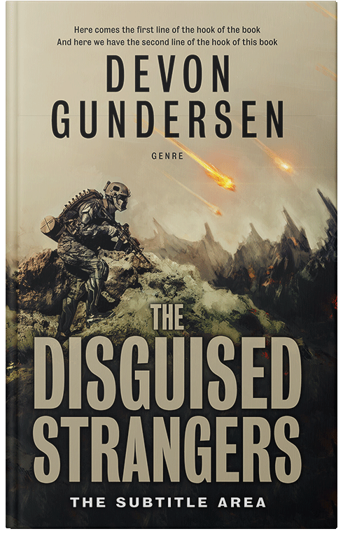 Front view of Premade Apocalyptica Book Cover - Indian Khaki