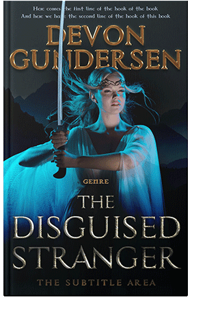 Pre Made Book Cover Ebony