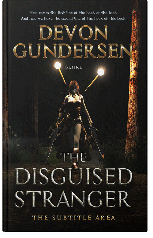 Front view of Premade Fantasy Book Cover - Night Rider