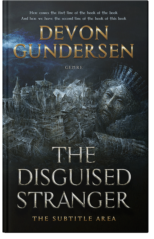 Front view of Woodsmoke #8393 - Premade Fantasy Book Cover