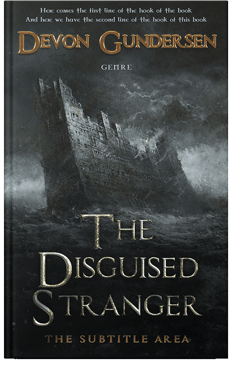 Front view of Outer Space #8394 - Premade Fantasy Book Cover