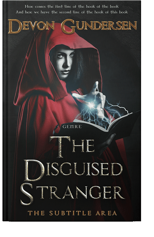 Front view of Cod Gray #8396 - Premade Fantasy Book Cover