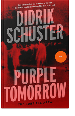 Pre Made Book Cover Puce