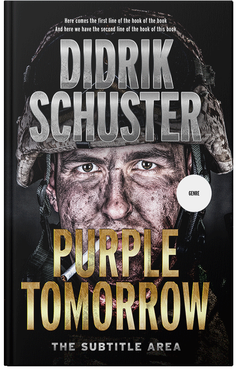 Front view of Cod Gray #8418 - Premade Action & Adventure Book Cover