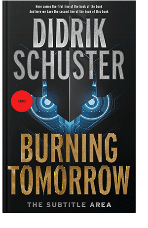 Pre Made Book Cover Black