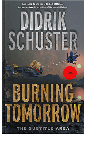 Pre Made Book Cover Outer Space