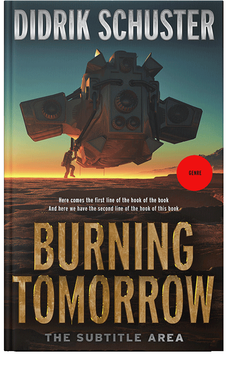 Front view of Whiskey #8433 - Premade Science Fiction Book Cover