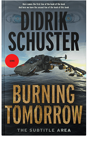 Pre Made Book Cover Outer Space