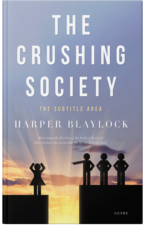 Front view of Premade Business Book Cover - Gull Gray