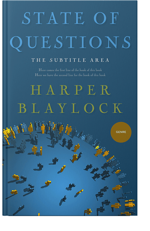 Front view of Blumine #8462 - Premade Business Book Cover