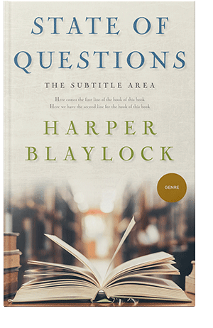 Pre Made Book Cover Pearl Bush