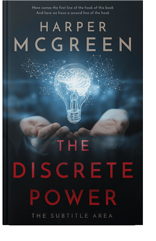 Front view of Ebony #8468 - Premade Business Book Cover | BookCoverZone