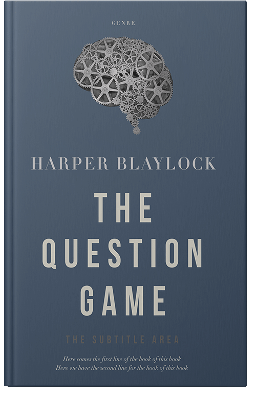 Front view of Premade Abstract Book Cover - Mine Shaft