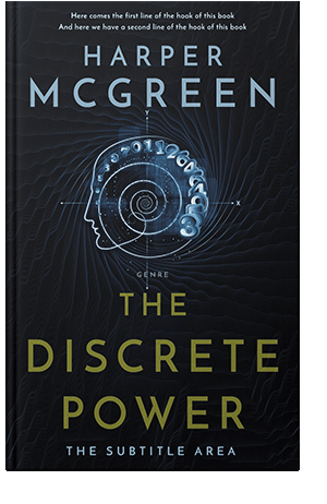 Pre Made Book Cover Ebony