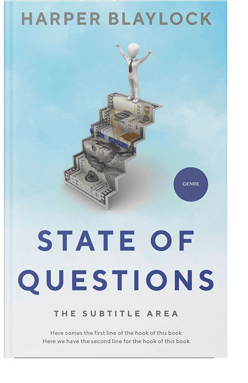 Front view of Powder Blue #8481 - Premade Self-Improvement & Self-Help Book Cover