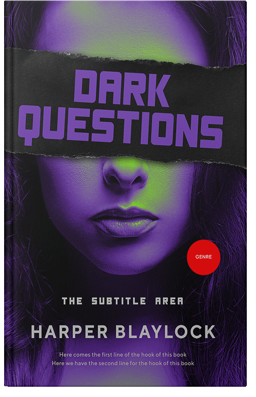 Front view of Premade Erotica Book Cover - Ebony