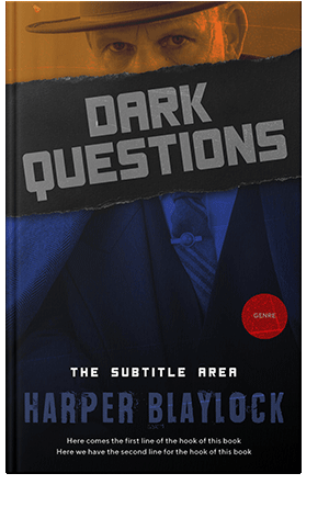 Pre Made Book Cover Ebony