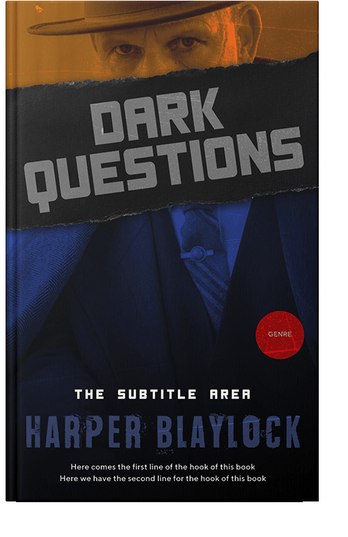 Front view of Ebony #8485 - Premade Mystery & Thriller & Suspense Book Cover | BookCoverZone