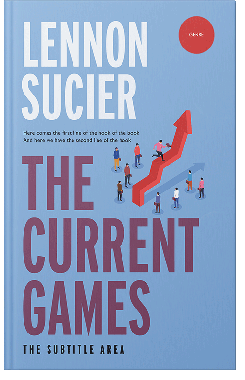 Front view of Premade Business Book Cover - Cornflower