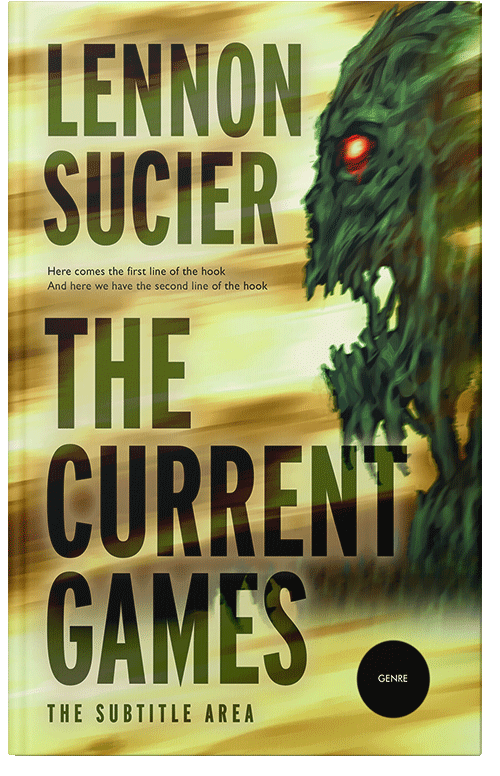 Front view of Laser #8539 - Premade Apocalyptica Book Cover