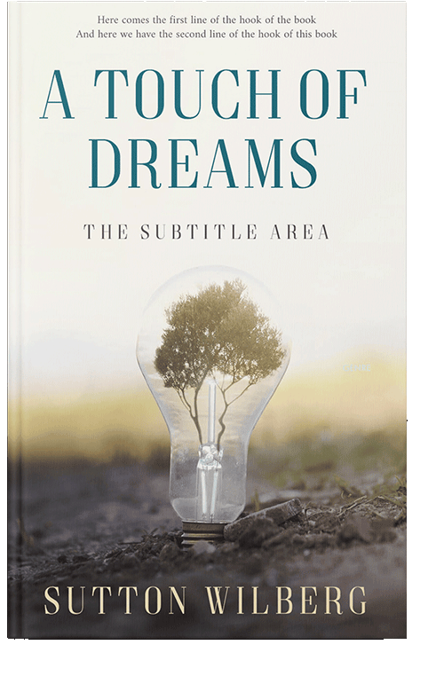 Front view of Satin Linen #8550 - Premade Abstract Book Cover